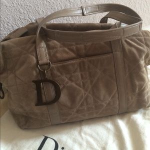 Christian Dior suede handbag